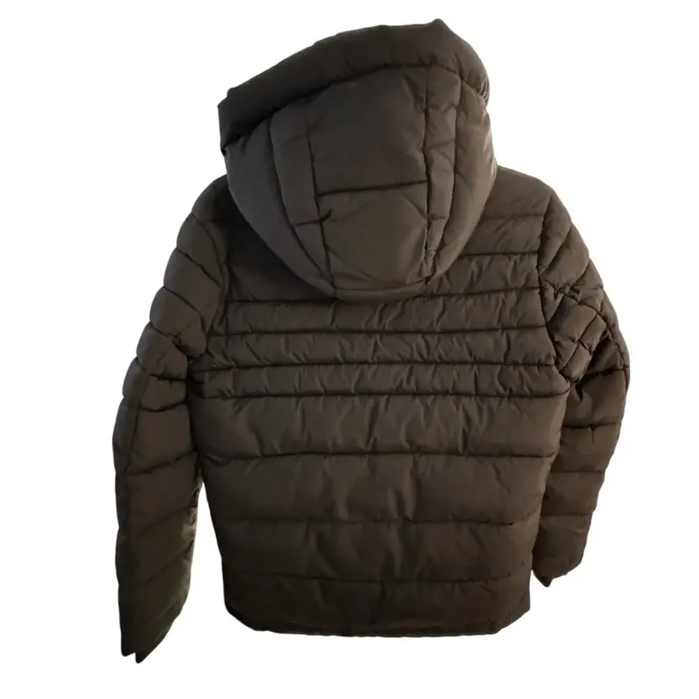 NEW NOIZE Kids Black Long Sleeve Hooded Full-Zip Puffer Jacket Size L